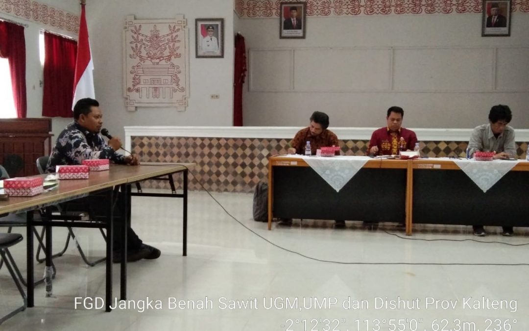 Tim SJB mengadakan FGD dengan Dinas Kehutanan Provinsi Kalimantan Tengah