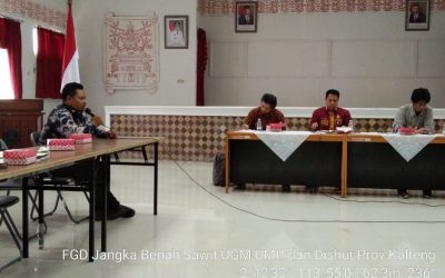 Tim SJB mengadakan FGD dengan Dinas Kehutanan Provinsi Kalimantan Tengah
