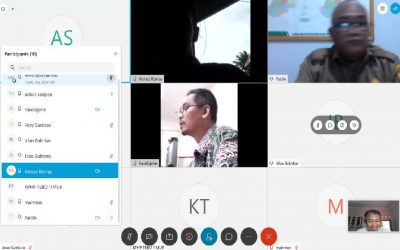 Koordinasi Daring Tim SJB bersama Mitra untuk Merencanakan Kegiatan SJB dalam Situasi New Normal di Kabupaten Tebo, Jambi