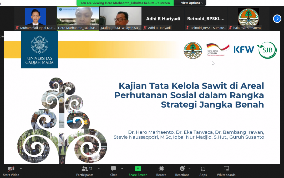 Pemaparan Hasil Kajian Tata Kelola Sawit di Areal Perhutanan Sosial di Provinsi Jambi